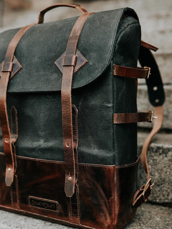 Summit Leather Travel Backpack